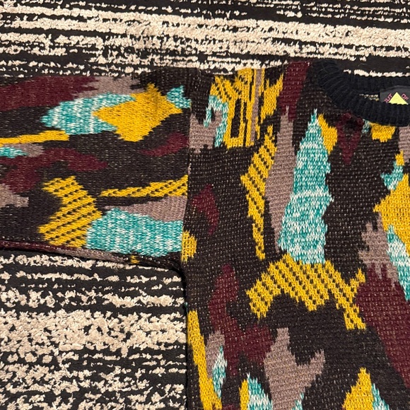 Men's Multicolor Crewneck Sweater - Picture 3 of 4